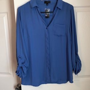 Dusty blue button down